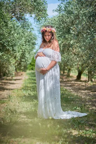 shooting photo femme enceinte Camargue a Nîmes Montpellier